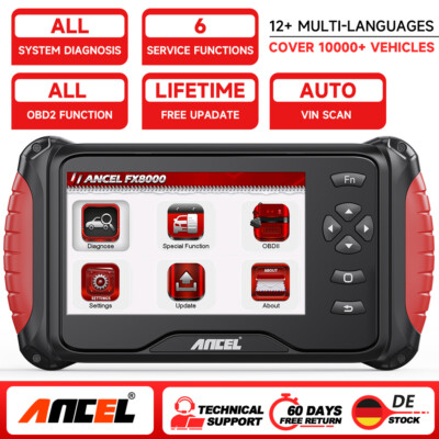  ANCEL FX8000 Profi Auto Diagnosegerät KFZ OBD2 Scanner ALLE SYSTEM TPMS ABS Öl