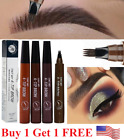 Microblading Eyebrow Pen Waterproof Fork Tip Tattoo Long Last Eyebrow Pencil