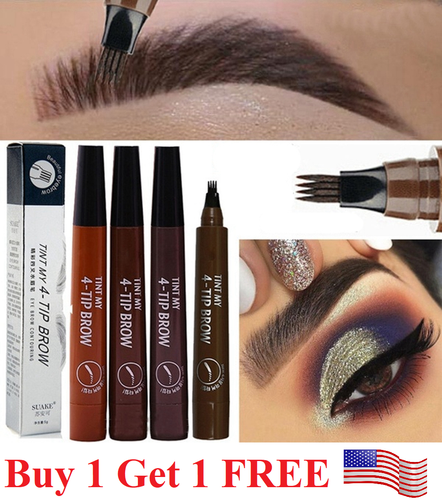 Microblading Eyebrow Pen Waterproof Fork Tip Tattoo Long Last Eyebrow Pencil