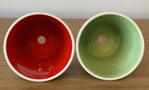 WADE CERAMIC FLOWER POTS X2 MID CENTURY - Picture 4 of 4