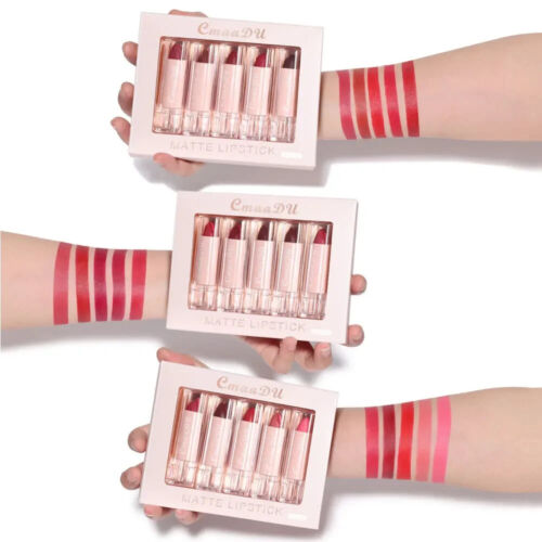 Kit rossetto nudo opaco velluto 5 colori/set idratante facile da indossare - Foto 5 di 9