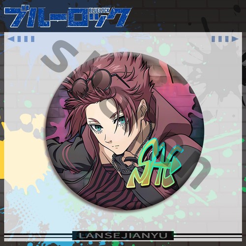 BLUE LOCK Anime Emblem Brooch Decorate Metal Badge Cospaly Cartoon Breastpin - Photo 16/22