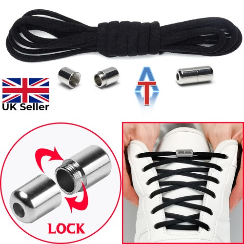 No Tie Shoe Laces for Adult Kid Elastic Trainer laces Lazy Easy No-tie Shoelaces - Picture 16 of 25