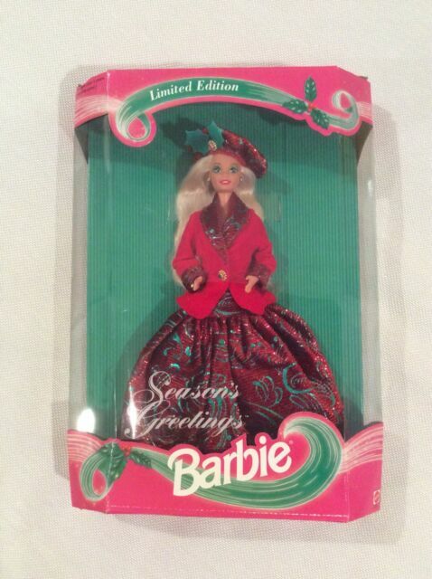 1994 Limited Edition Seasons Greetings Barbie No.12384 NRFB