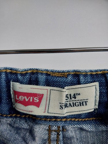 Levi's 514 Straight Jeans Kids Youth Size 6 Reg 5-6 Yrs Dark Wash Blue Stretch - Picture 12 of 12