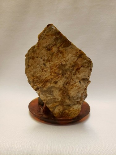 Jesus on Cross Figurine Vintage Petrified Wood - Picture 4 of 9
