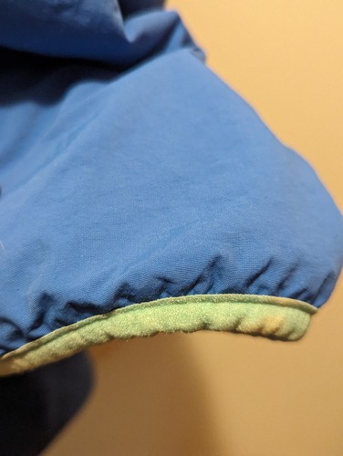 Chubbies Men's Medium Reversible Blue Long Sleeved Pullover 1/4 Zip/Snap Jacket - Picture 11 of 18