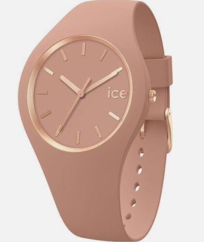 Ice-Watch ICE 019525 Glam brushed Clay Small Damenuhr neu Silikon altrosa M10 - Bild 1 von 2
