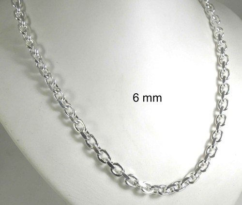 Collana catena Ancora placcata argento gioielli uomo donna regalo girocollo - Foto 2 di 21