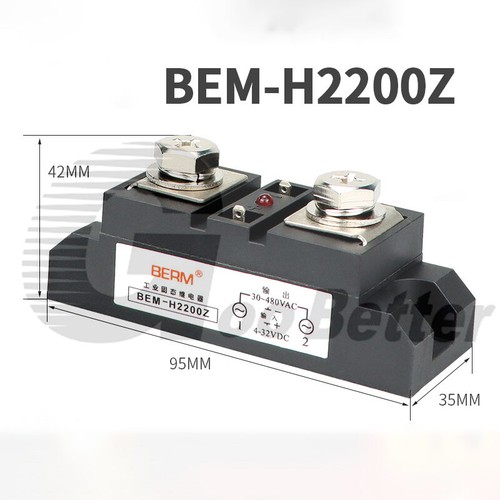 Industrial Solid State Relays Module DC- AC 4-32VDC to 30-480VAC 60 80 100A-500A - Picture 20 of 28