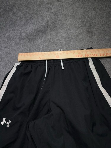 Under Armour Pants Mens Small Black Lightweight Windbreaker Track Ankle Zip - Picture 5 of 9