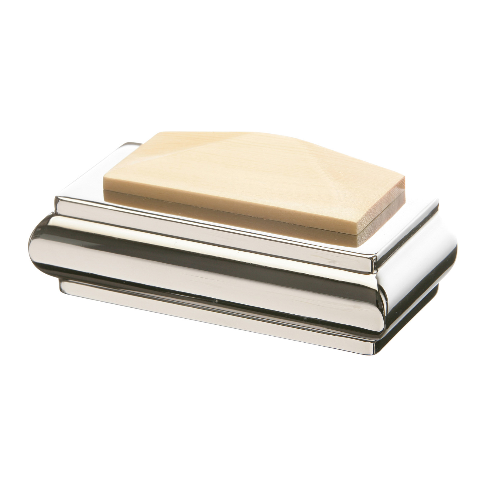 Cheshire Solo Newel Post Cap Chrome Brushed Oak Pine Select Timber and