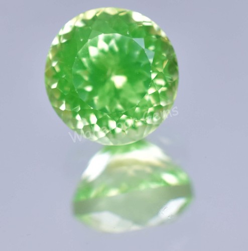 10.30 Ct Natural Green Peridot Round Shape VVS Pak Gemstone AGL Certified - Picture 3 of 7