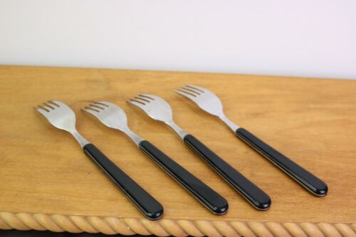 Set 4 forchette per insalata gigli neri Sango - Foto 2 di 2