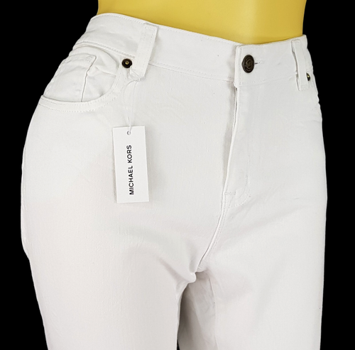 MICHAEL KORS Womans White STRETCH JEANS JEGGINGS - W28"- UK10 - EU38 - RRP £99 - Picture 6 of 15