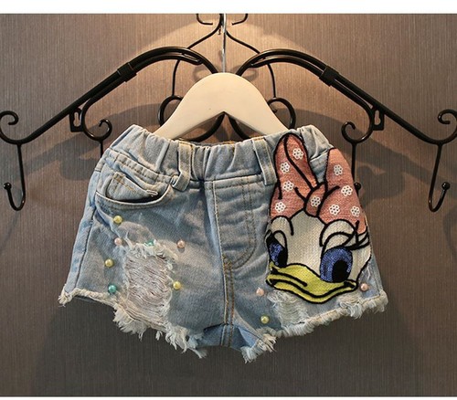 Nuevo Moda Niños Bebés Niñas Pantalones Cortos Vaqueros Mickey Gilrs Lindos Cortos de Dibujos eBay