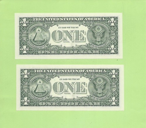 '7138 8317 & 7138 7138' .. MATCHING .. UNCIRC $1 RADAR & REPEATER - Picture 2 of 2
