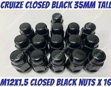 Black Alloy Wheel Nuts x 16 m12x1.5  Hyundia Coupe Dynasty Elantra Grandeur