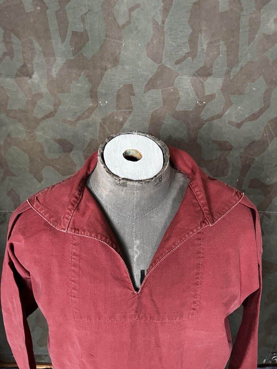 Vintage 70s British Fisherman Smock Yarmo Work Shirt Jacket