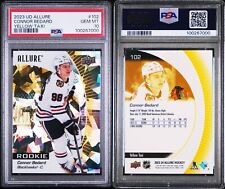 🔥PSA 10🏒2023-24 Upper Deck Allure Connor Bedard RC Yellow Taxi #102 Rookie🔥