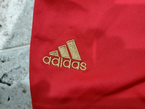 RARE VINTAGE ADIDAS RUSSIA NATIONAL TEAM RED SOCCER SHORTS MEN'S SIZE XL - Picture 6 of 7