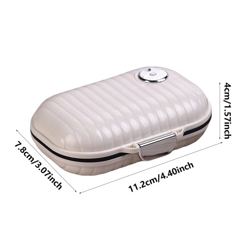 Weekly Pill Organizer Travel Pill Box 7 Compartments Portable Daily Pill Case - Picture 3 of 14