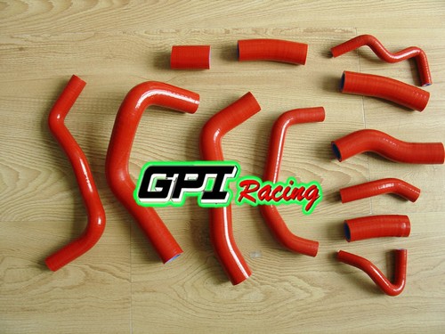 Red For Honda CBR1000RR 2004-2007 2005 2006 Silicone Coolant Radiator Hose Kit - Picture 3 of 6