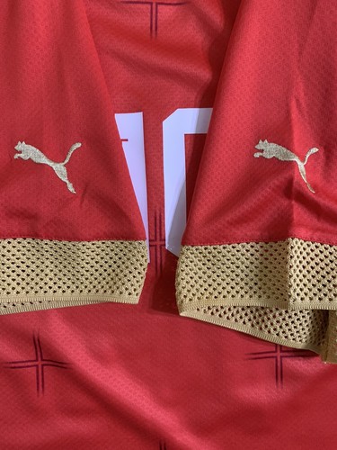 NWT Puma Men’s XL Red Serbia Dusan Tadic #10 Qatar World Cup 2022 Soccer Jersey - Picture 13 of 16