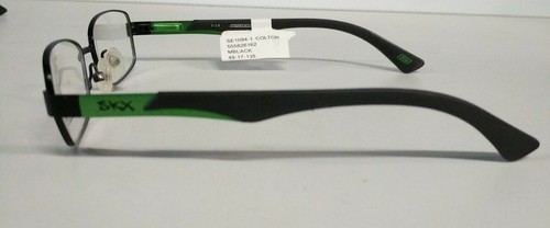 NUEVAS GAFAS SKECHERS SE 1094-1 COLTON NEGRO MATE/VERDE 49-17-135 - Imagen 4 de 5