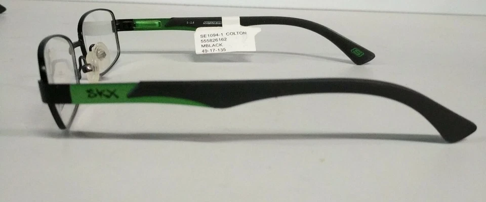 NUEVAS GAFAS SKECHERS SE 1094-1 COLTON NEGRO MATE/VERDE 49-17-135 Foto 4 de 4