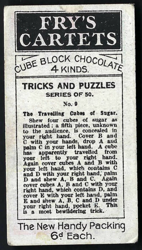 FRY - TRICKS & PUZZLES (SCHWARZ) - #9 DIE REISENDEN ZUCKERWÜRFEL - Bild 2 von 2