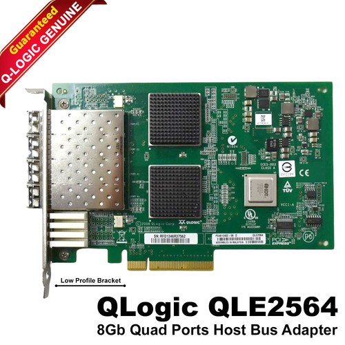 Qlogic QLE2564 Quad Port 8Gbs x8 Fibre Channel PCIe Host Bus Adapter - Picture 1 of 6