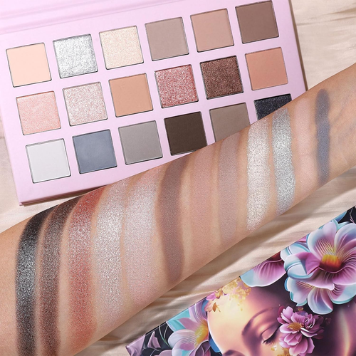 Florescence Eyeshadow Palette,18 Colors Nude Neutral Brown Smokey Eye Shadow,Hig - Picture 6 of 12