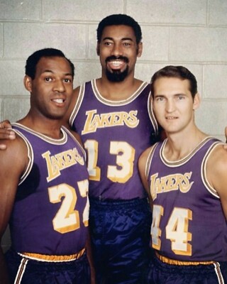 Elgin Baylor Wilt Chamberlain Jerry West 8x10 Photo La Lakers Basketball Nba Ebay