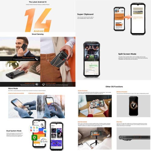 DOOGEE S Punk Pro Rugged Phone 10800mAh Battery 20GB+512GB Android 14 - Picture 9 of 15