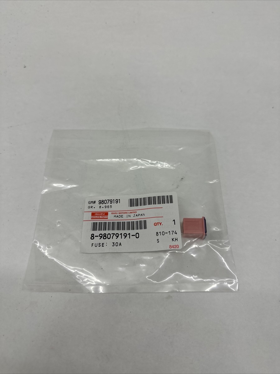 Gm# 98079191 Isuzu # 8-98079191-0 Fuse : 30A | eBay
