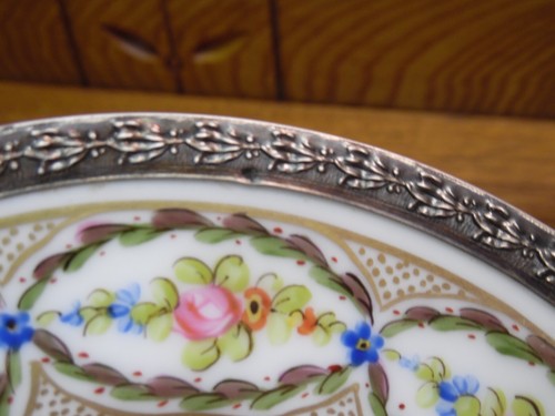 Rue de Thiroux Old Paris ? Porcelain Demitasse Cup & Saucer - Picture 11 of 13