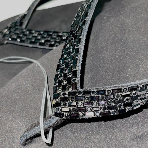 Yellow Box Cinnati Flip Flops Jeweled Geometric Sparkle Rhinestone Wedge Sandals - Picture 14 of 14