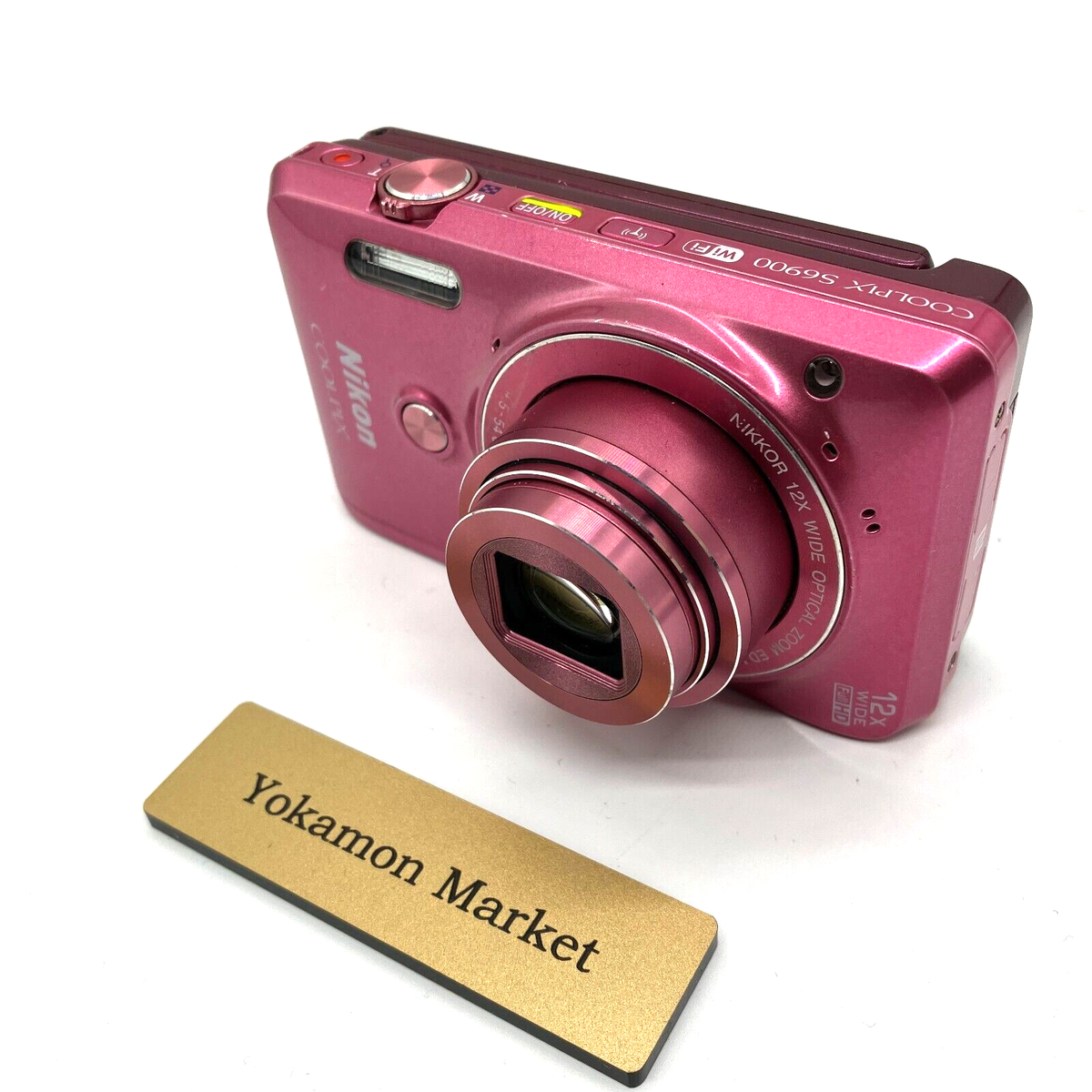 Nikon COOLPIX S6900 Pink Battery SD card Japan VeryGood F/S