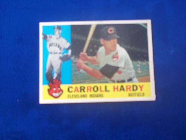 1960 TOPPS CLEVELAND INDIANS CARROLL HARDY # 341