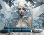 Beautiful Winter Goddess Gift Wallpaper Mural Removeable Washable Peel & Stick