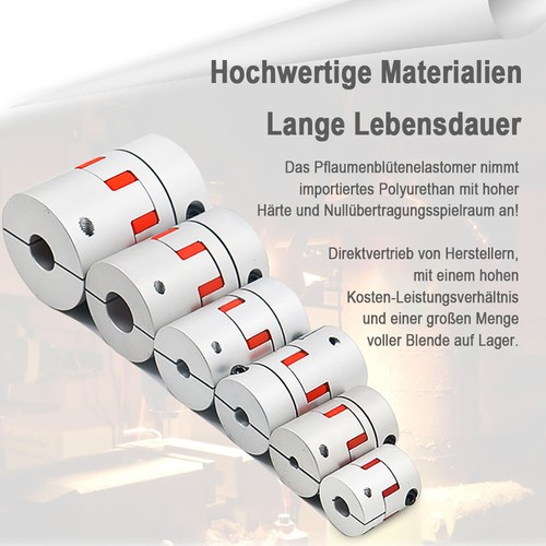 Klauenkupplung Flexible Wellenkupplung D45 * L66 für CNC Schrittmotor 3D Drucker - Bild 13 von 22