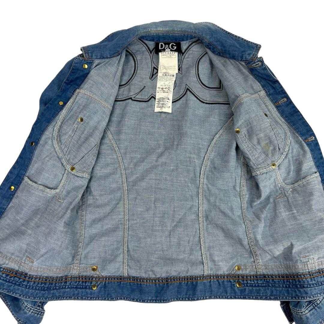 希少DOLCE & GABBANA デニムスリムジャケット size40 D&G DOLCE & GABBANA denim Jacket Coat Size XS mens blue cotton | eBay