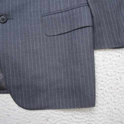 Ermenegildo Zegna Jacket Mens 48 Gray 15 Milmil 15 Button Blazer Wool Coat - Picture 3 of 17