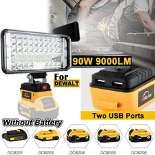 LED Work Light for Dewalt 20V Battery,90W Flood Light Torch for Workshop,Camping