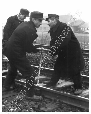Deutsche Bahn DB Railroad Workers Stuttgart Germany 1964 Photo (GW)
