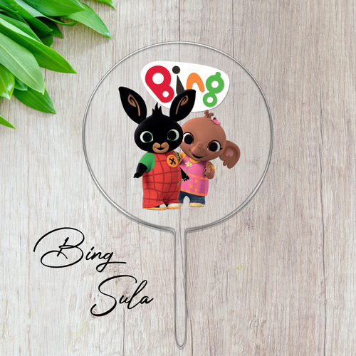 3er Set Cake Topper Tortengeburtstag Kinder Bing Bunny - Bild 3 von 5
