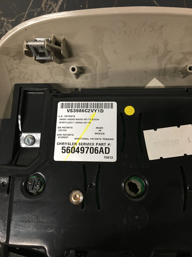 OEM Dodge Mopar Overhead Console Asy Pulled From 2004 Ram 3500 Diesel - Picture 2 of 4