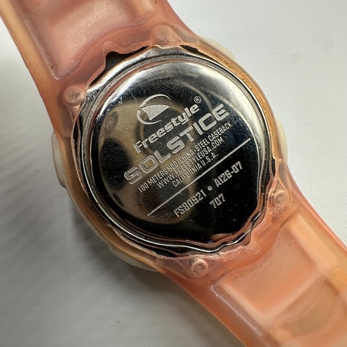 Freestyle Solstice Digital Watch Women Pink Cream 35MM Square Dial New Battery - Picture 3 of 12