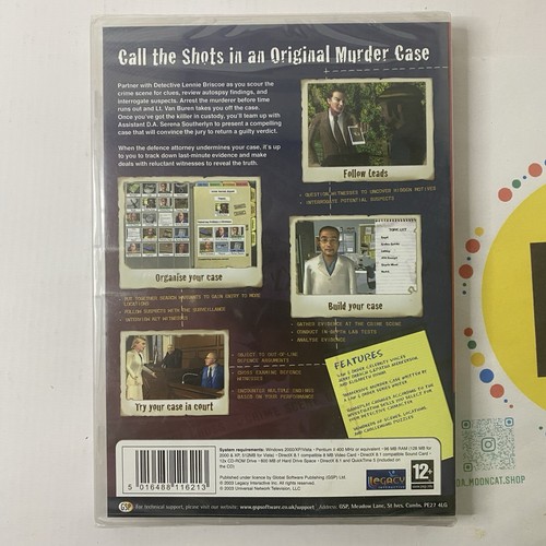 Law & Order Dead On The Money PC Game Windows XP White Label Brand New & Sealed - Picture 2 of 5